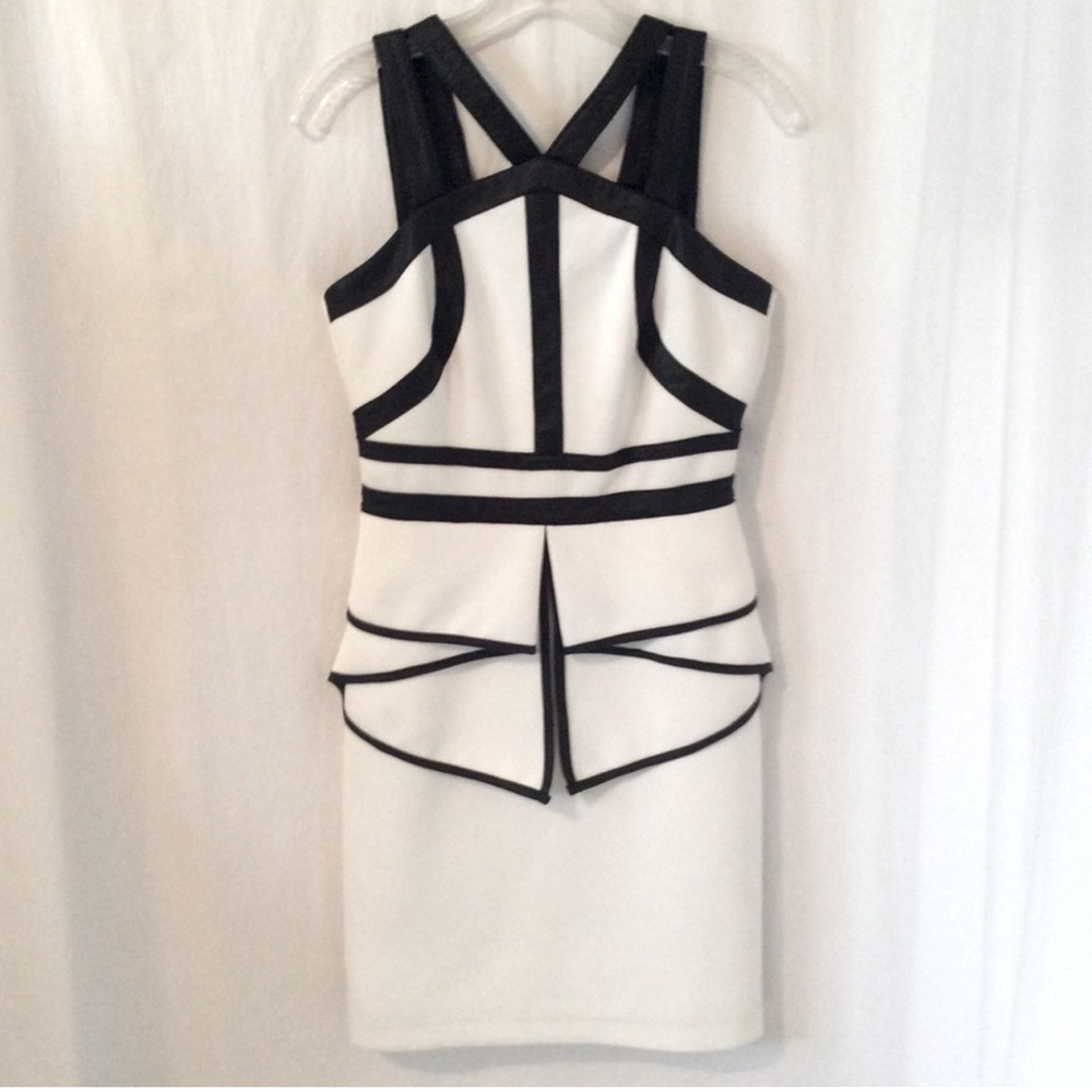 Badgley Mischka Peplum Strappy Dress 2